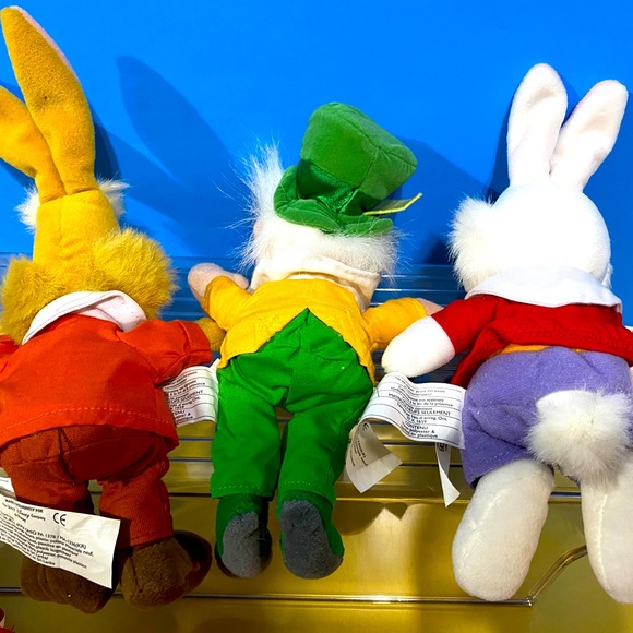 DISNEY EXCLUSIVE NWT 1990s ALICE IN WONDERLAND BEAN BAG PLUSH COMPLETE SET OF 12 - Picture 13 of 15